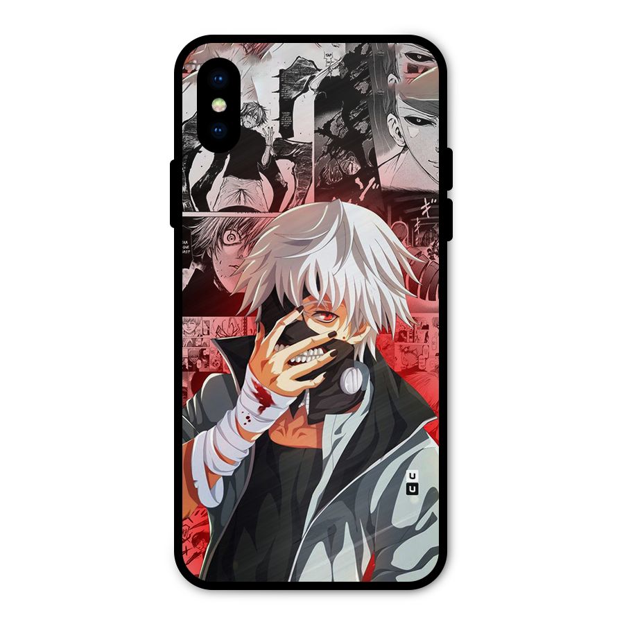 Kaneki Ken Manga Style Metal Back Case for iPhone XS