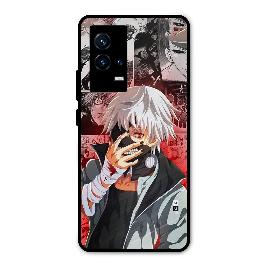 Kaneki Ken Manga Style Metal Back Case for iQOO 9 5G