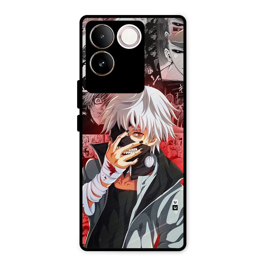 Kaneki Ken Manga Style Metal Back Case for iQOO Z7 Pro
