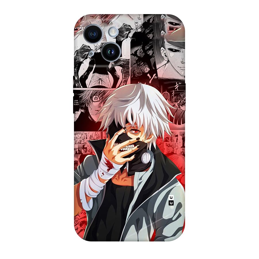 Kaneki Ken Manga Style Original Polycarbonate Back Case for iPhone 14