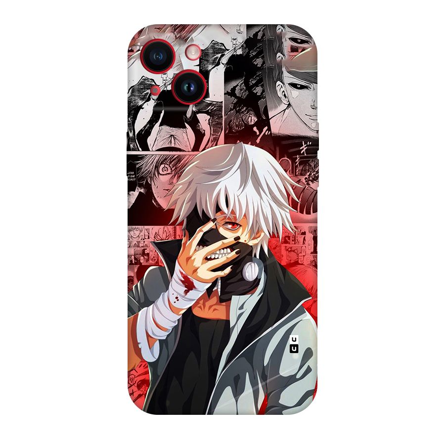 Kaneki Ken Manga Style Original Polycarbonate Back Case for iPhone 14 Plus