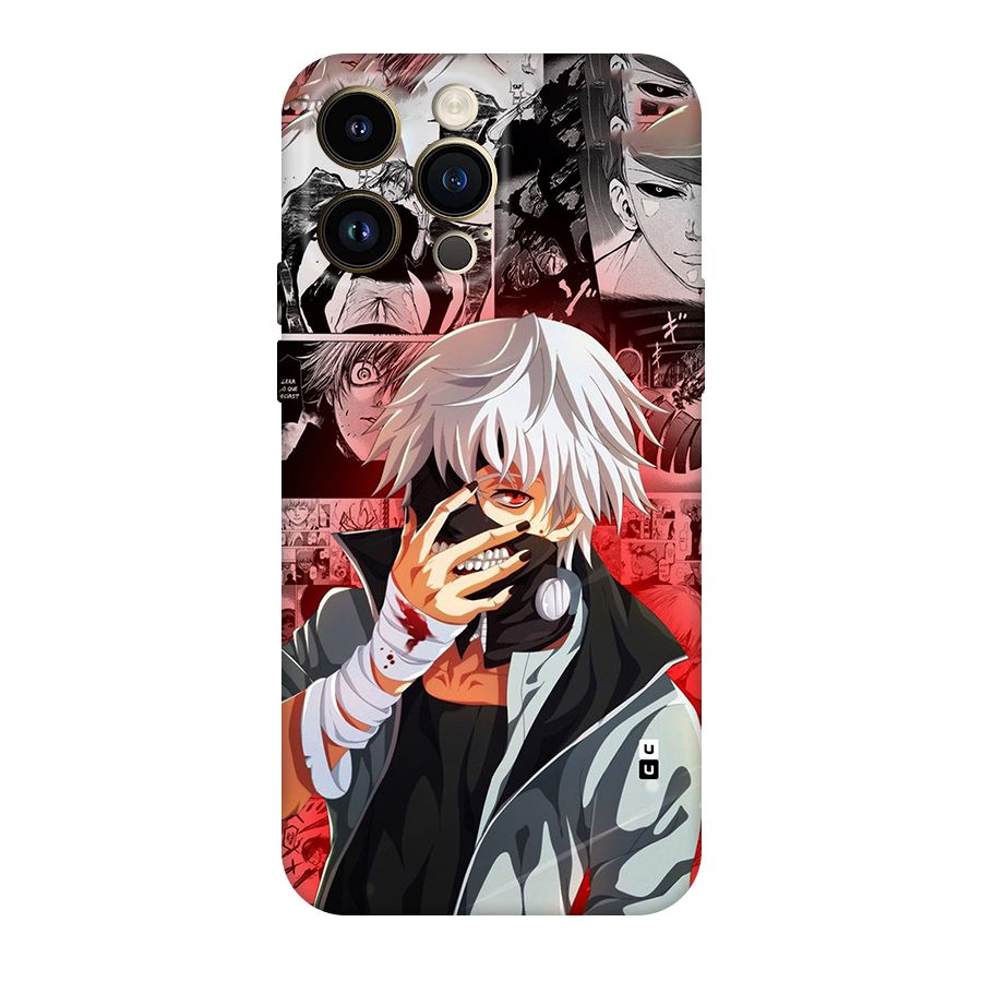 Kaneki Ken Manga Style Original Polycarbonate Back Case for iPhone 14 Pro Max
