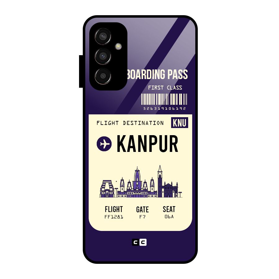 Kanpur Boarding Pass Glass Back Case for Galaxy F13