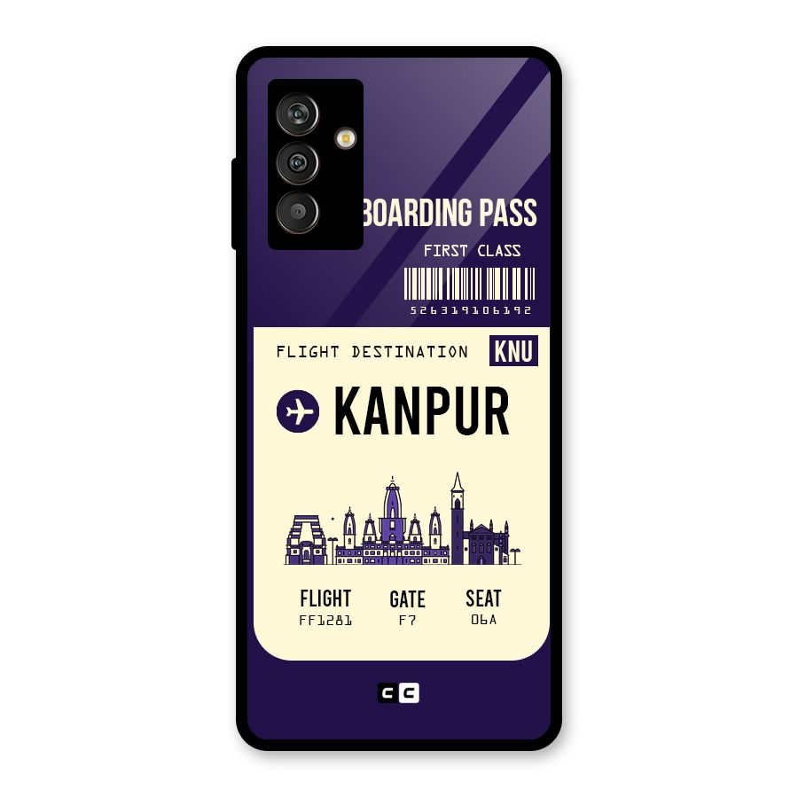 Kanpur Boarding Pass Glass Back Case for Galaxy M13