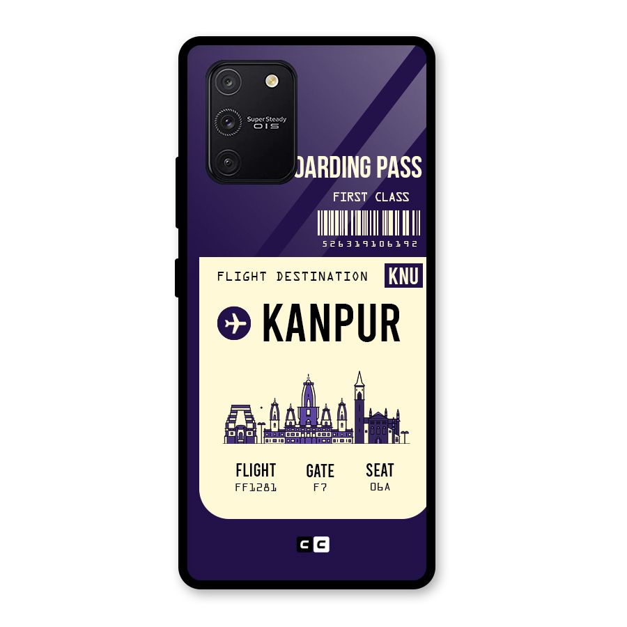 Kanpur Boarding Pass Glass Back Case for Galaxy S10 Lite