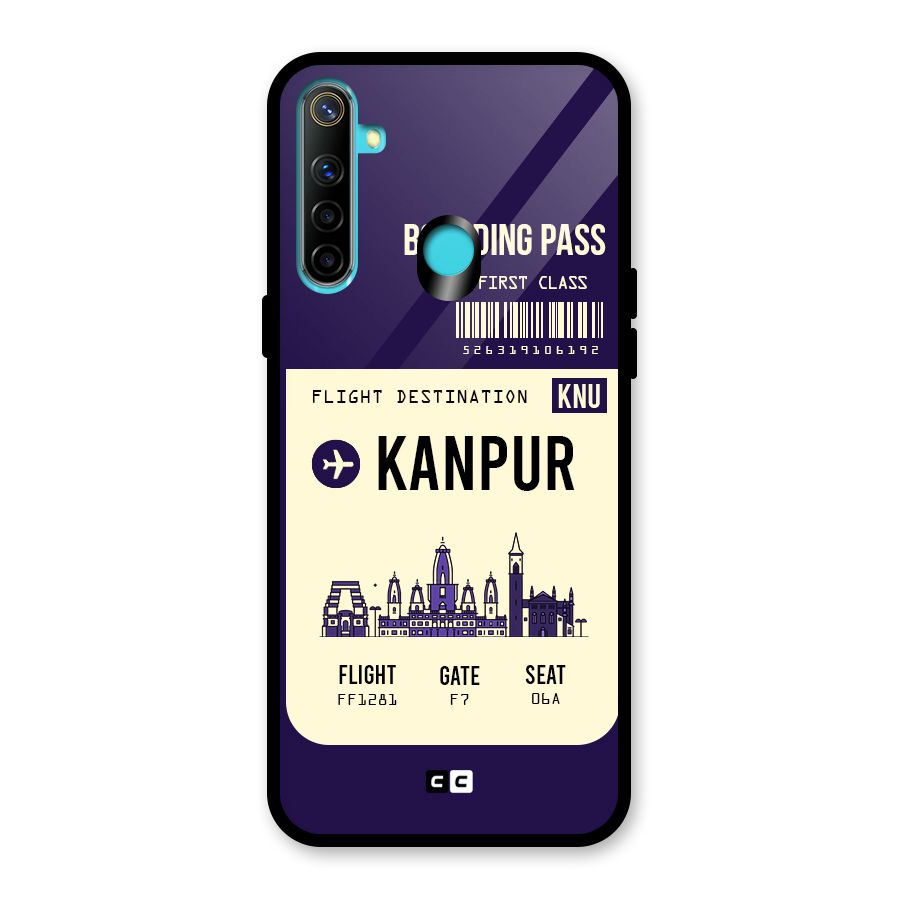 Kanpur Boarding Pass Glass Back Case for Realme Narzo 10