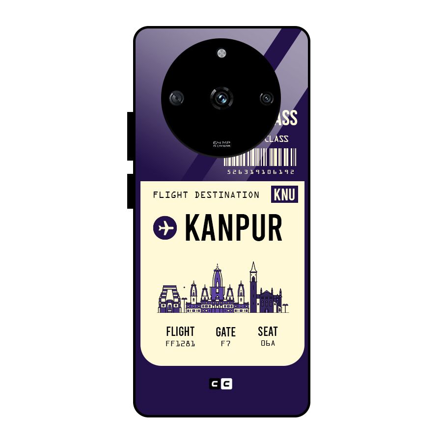 Kanpur Boarding Pass Glass Back Case for Realme Narzo 60 5G