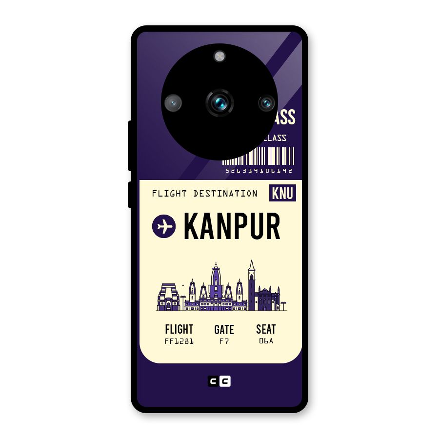 Kanpur Boarding Pass Glass Back Case for Realme Narzo 60 Pro