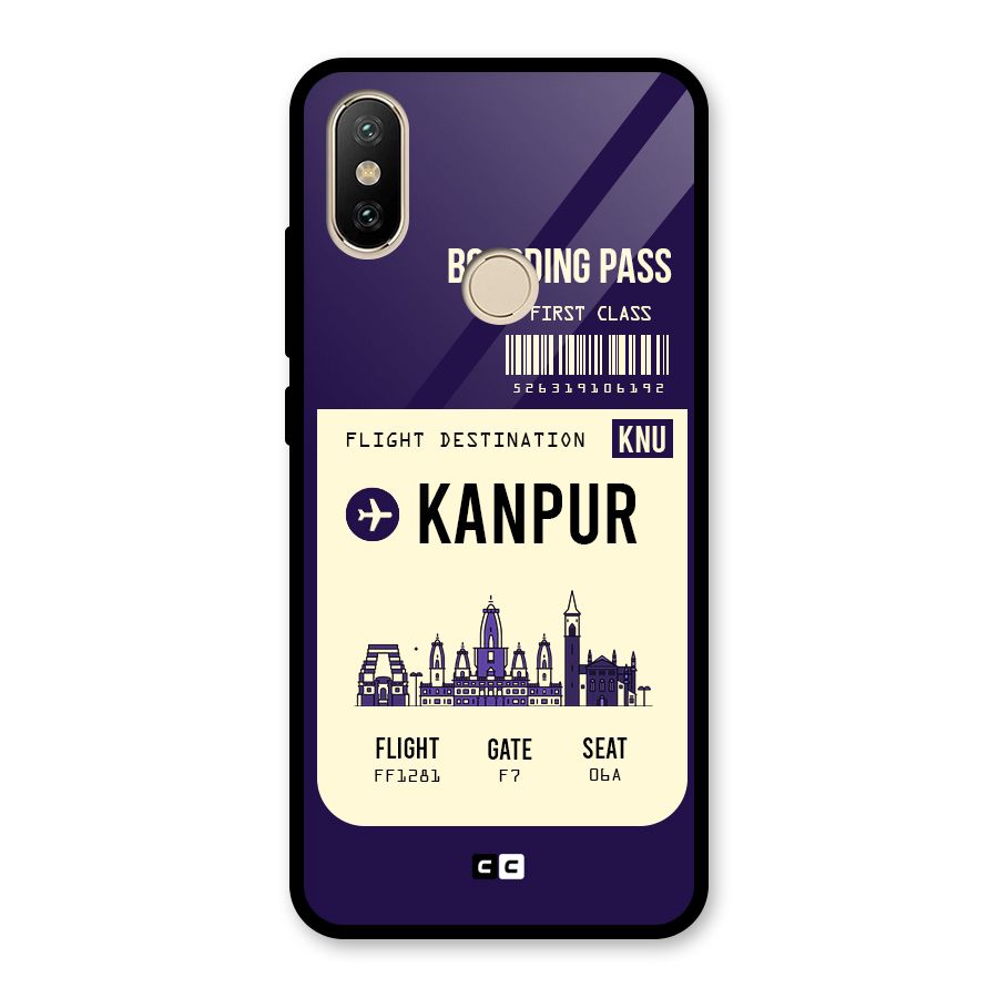 Kanpur Boarding Pass Glass Back Case for Redmi A2