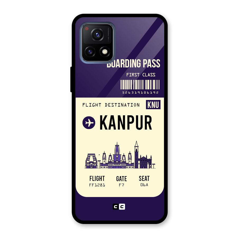 Kanpur Boarding Pass Glass Back Case for Vivo Y72 5G