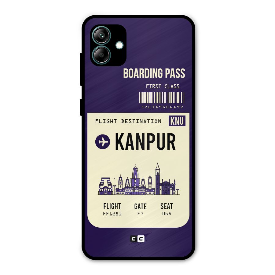 Kanpur Boarding Pass Metal Back Case for Galaxy A04