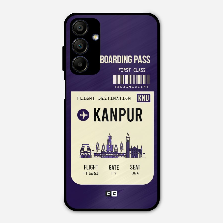 Kanpur Boarding Pass Metal Back Case for Galaxy A15 5G