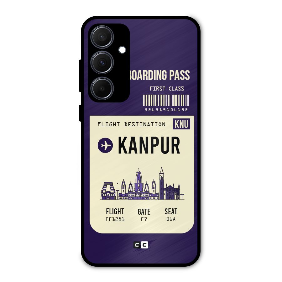 Kanpur Boarding Pass Metal Back Case for Galaxy A35