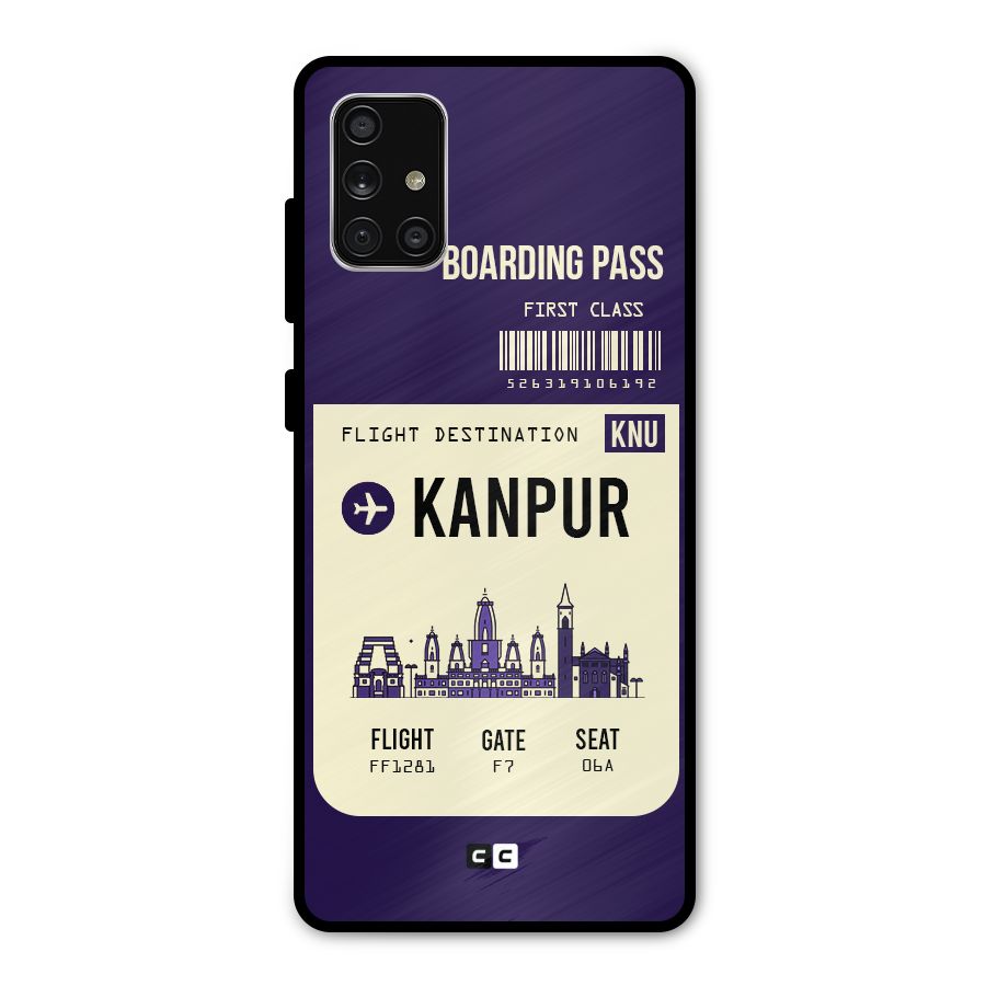 Kanpur Boarding Pass Metal Back Case for Galaxy A71