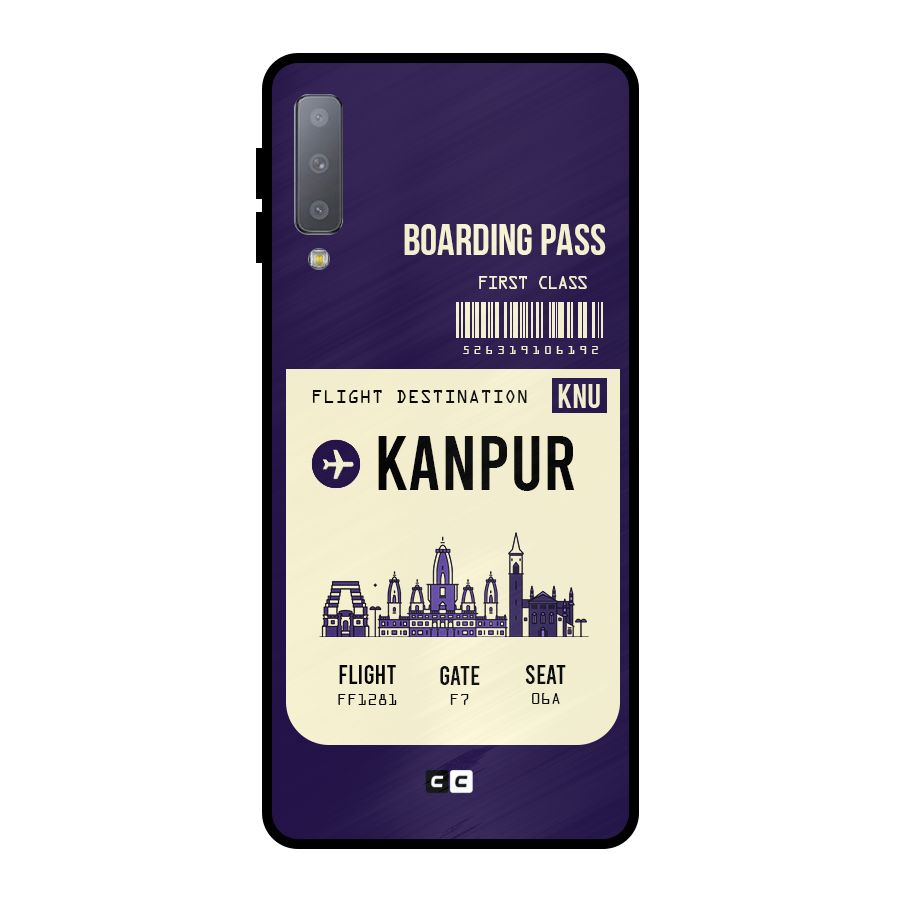 Kanpur Boarding Pass Metal Back Case for Galaxy A7 (2018)