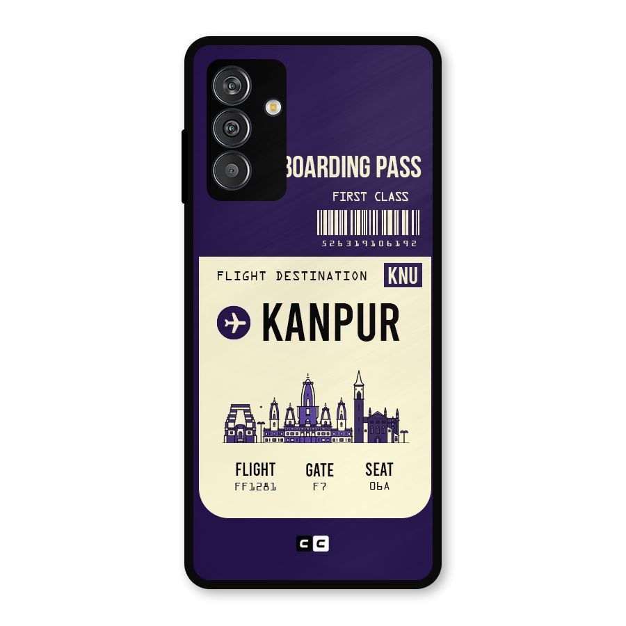 Kanpur Boarding Pass Metal Back Case for Galaxy F13