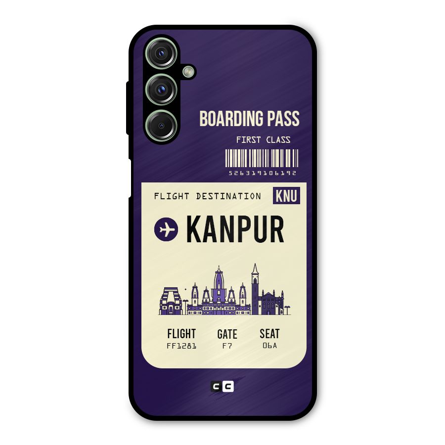 Kanpur Boarding Pass Metal Back Case for Galaxy F34