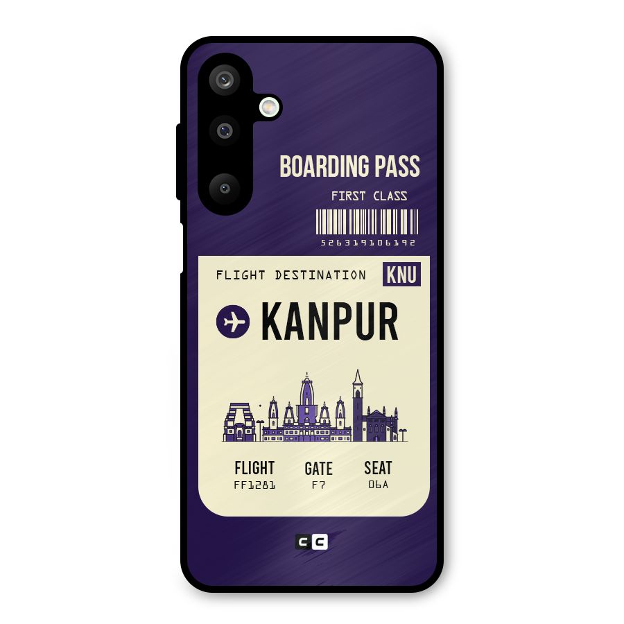 Kanpur Boarding Pass Metal Back Case for Galaxy M16