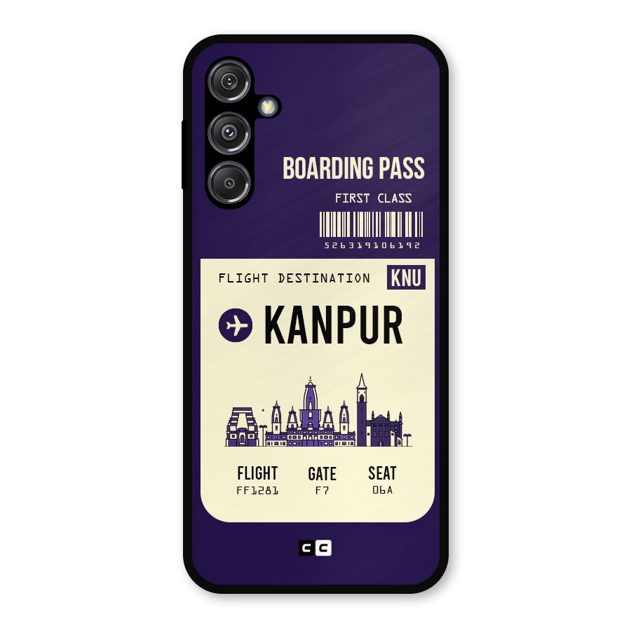 Kanpur Boarding Pass Metal Back Case for Galaxy M34 5G