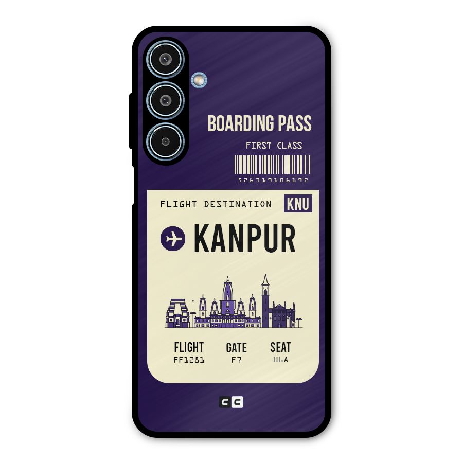 Kanpur Boarding Pass Metal Back Case for Galaxy M35