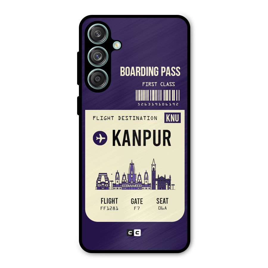 Kanpur Boarding Pass Metal Back Case for Galaxy M55 5G