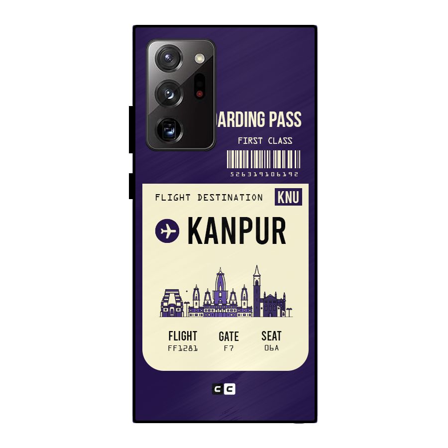 Kanpur Boarding Pass Metal Back Case for Galaxy Note 20 Ultra