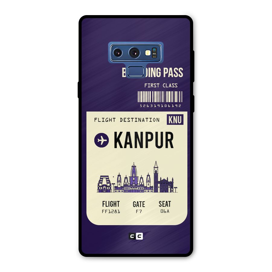 Kanpur Boarding Pass Metal Back Case for Galaxy Note 9