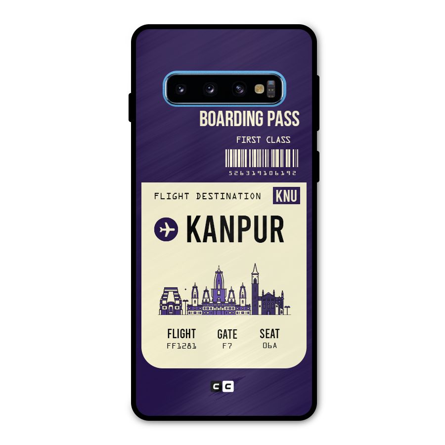 Kanpur Boarding Pass Metal Back Case for Galaxy S10