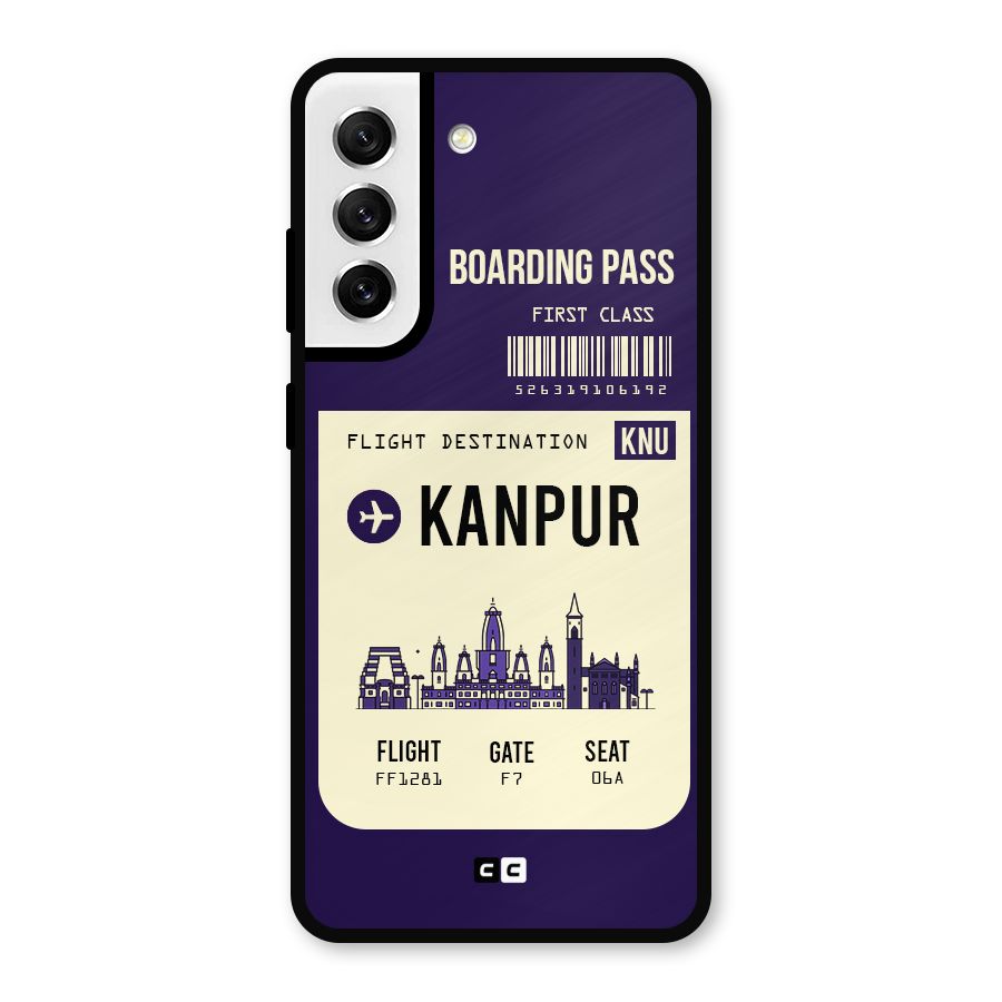 Kanpur Boarding Pass Metal Back Case for Galaxy S21 FE 5G