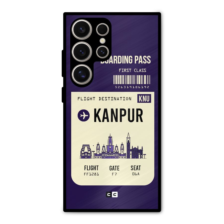 Kanpur Boarding Pass Metal Back Case for Galaxy S24 Ultra