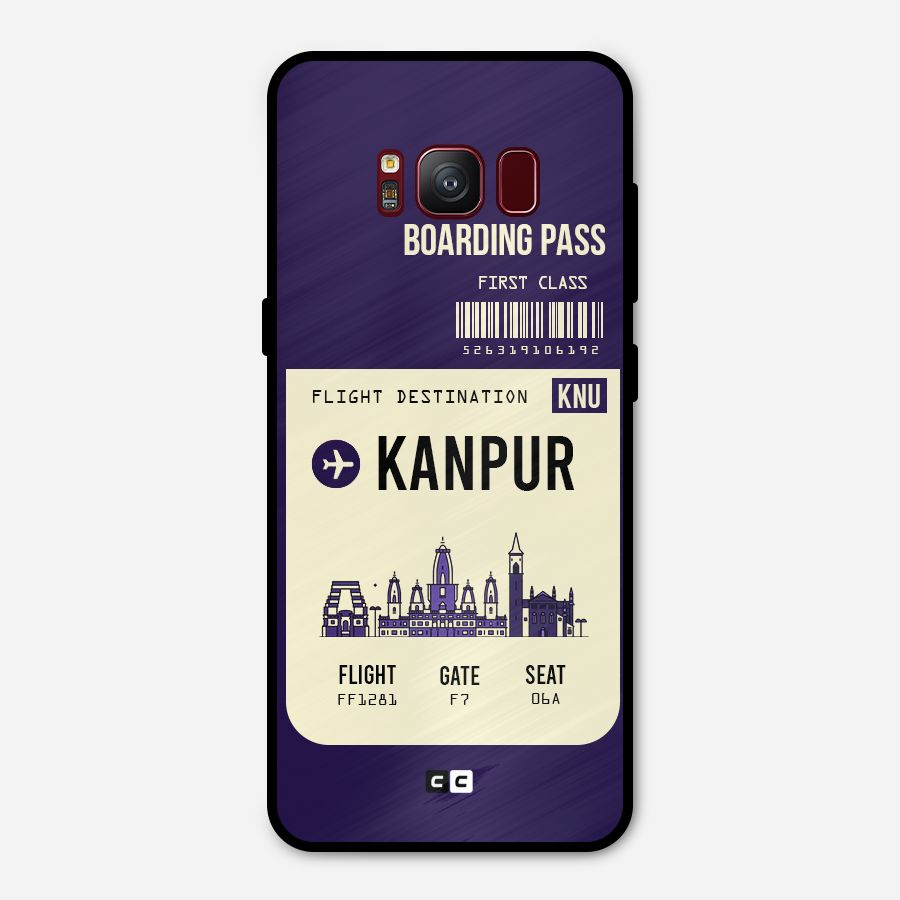Kanpur Boarding Pass Metal Back Case for Galaxy S8