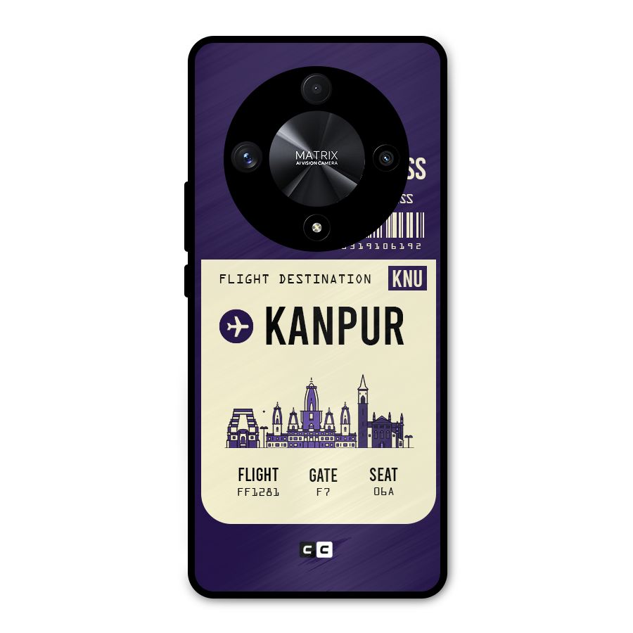 Kanpur Boarding Pass Metal Back Case for Honor X9b