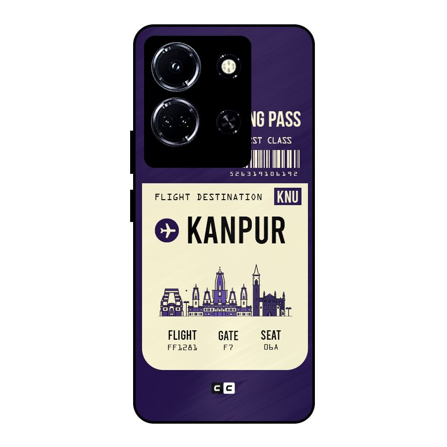 Kanpur Boarding Pass Metal Back Case for Infinix Note 30 5G