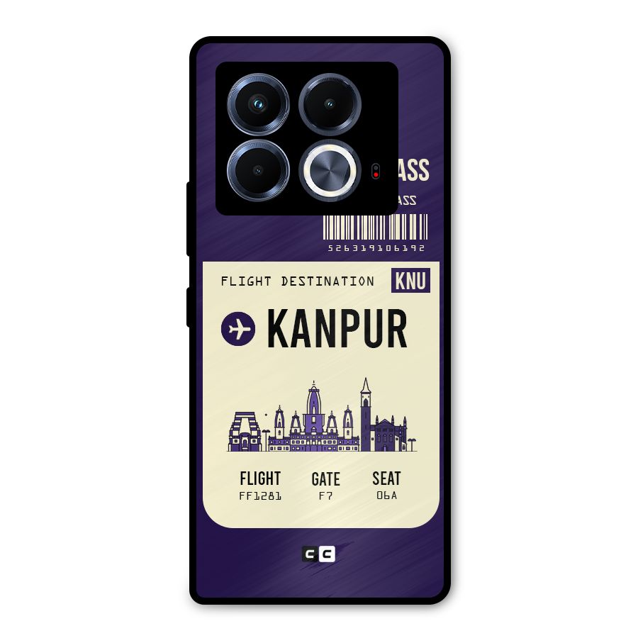 Kanpur Boarding Pass Metal Back Case for Infinix Note 40 5G