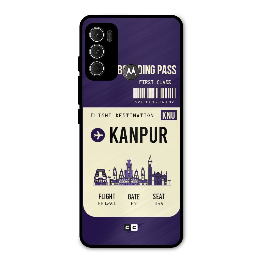 Kanpur Boarding Pass Metal Back Case for Moto G60