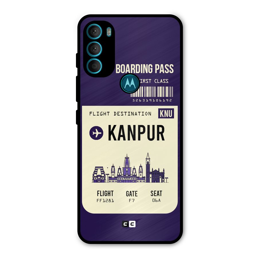 Kanpur Boarding Pass Metal Back Case for Moto G71 5G