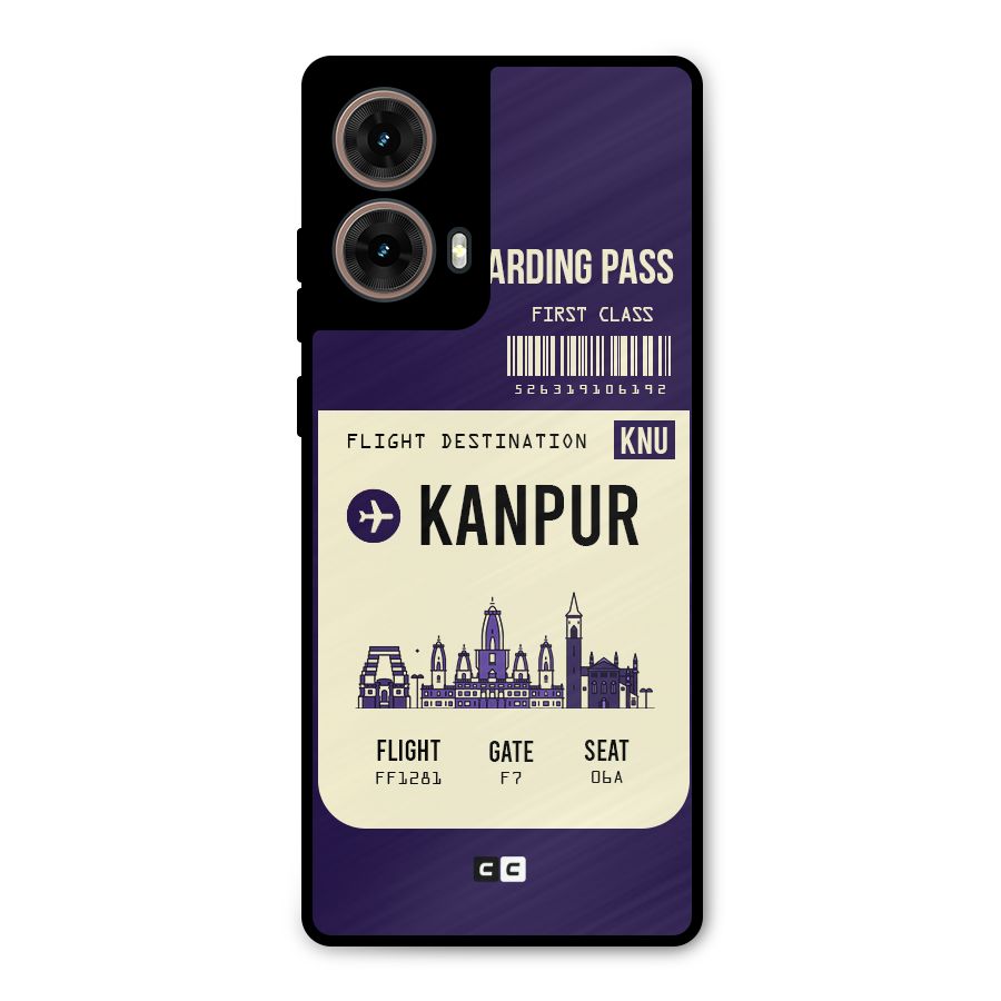 Kanpur Boarding Pass Metal Back Case for Moto G85