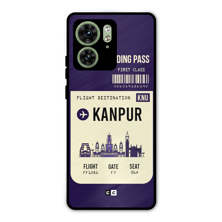 Kanpur Boarding Pass Metal Back Case for Motorola Edge 40 5G