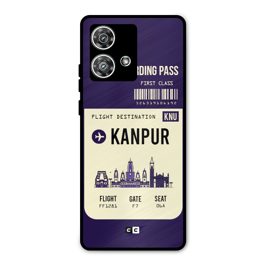 Kanpur Boarding Pass Metal Back Case for Motorola Edge 40 Neo