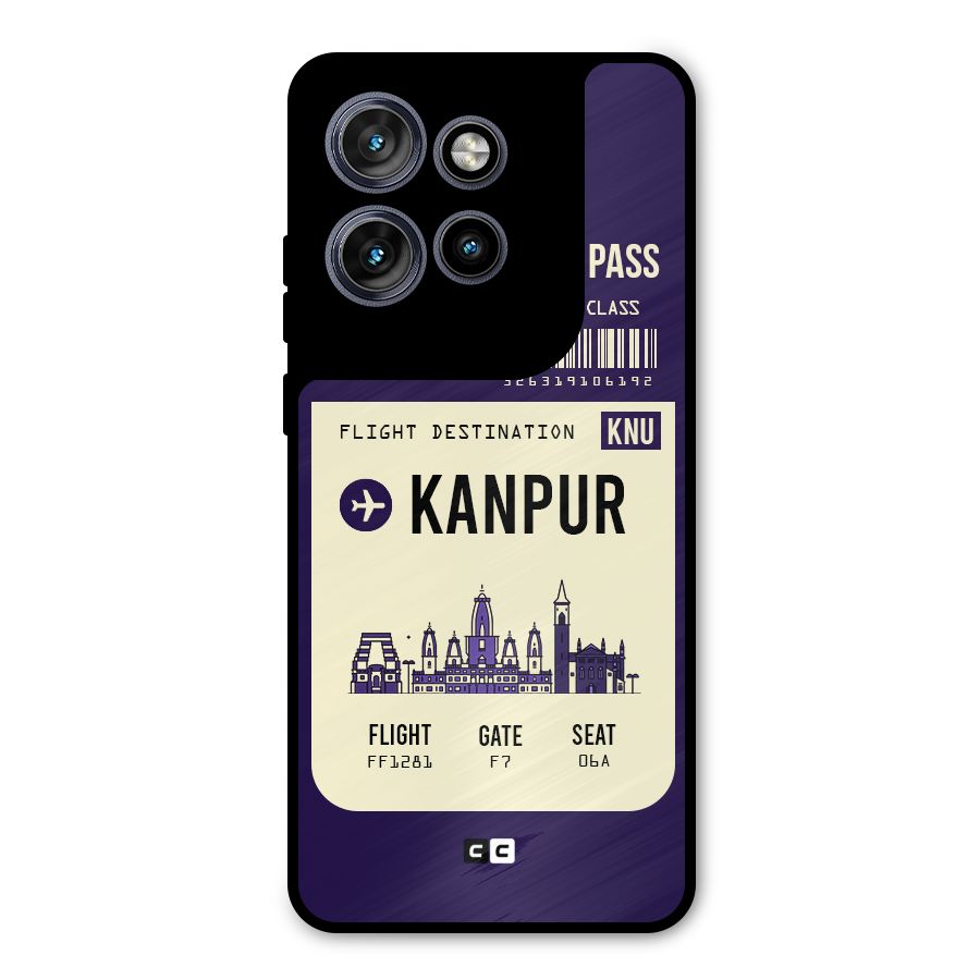 Kanpur Boarding Pass Metal Back Case for Motorola Edge 50 Neo
