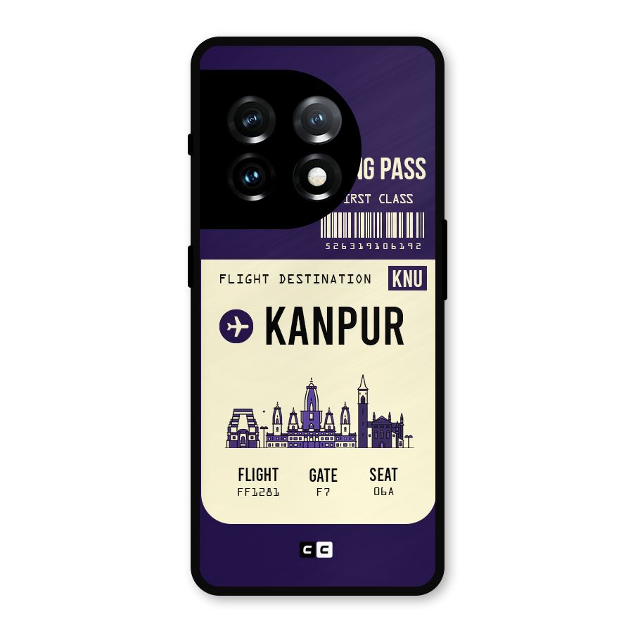 Kanpur Boarding Pass Metal Back Case for OnePlus 11