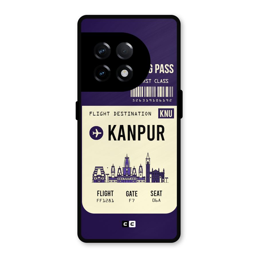 Kanpur Boarding Pass Metal Back Case for OnePlus 11R