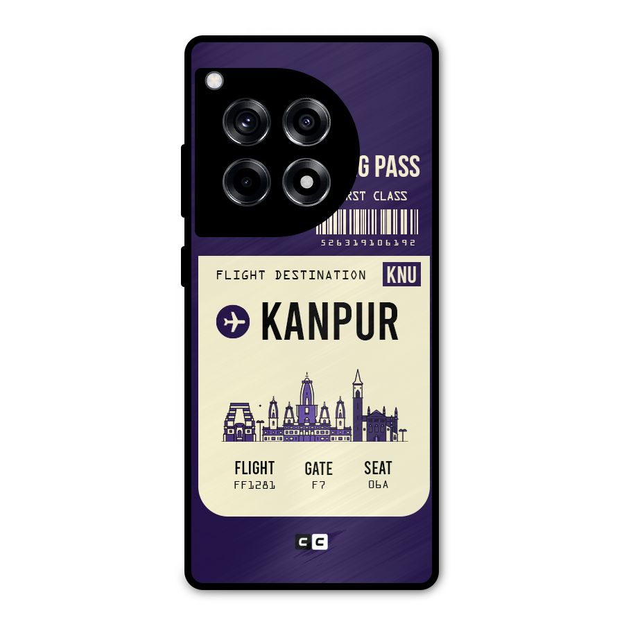Kanpur Boarding Pass Metal Back Case for OnePlus 12R