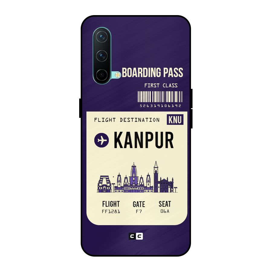 Kanpur Boarding Pass Metal Back Case for OnePlus Nord CE 5G