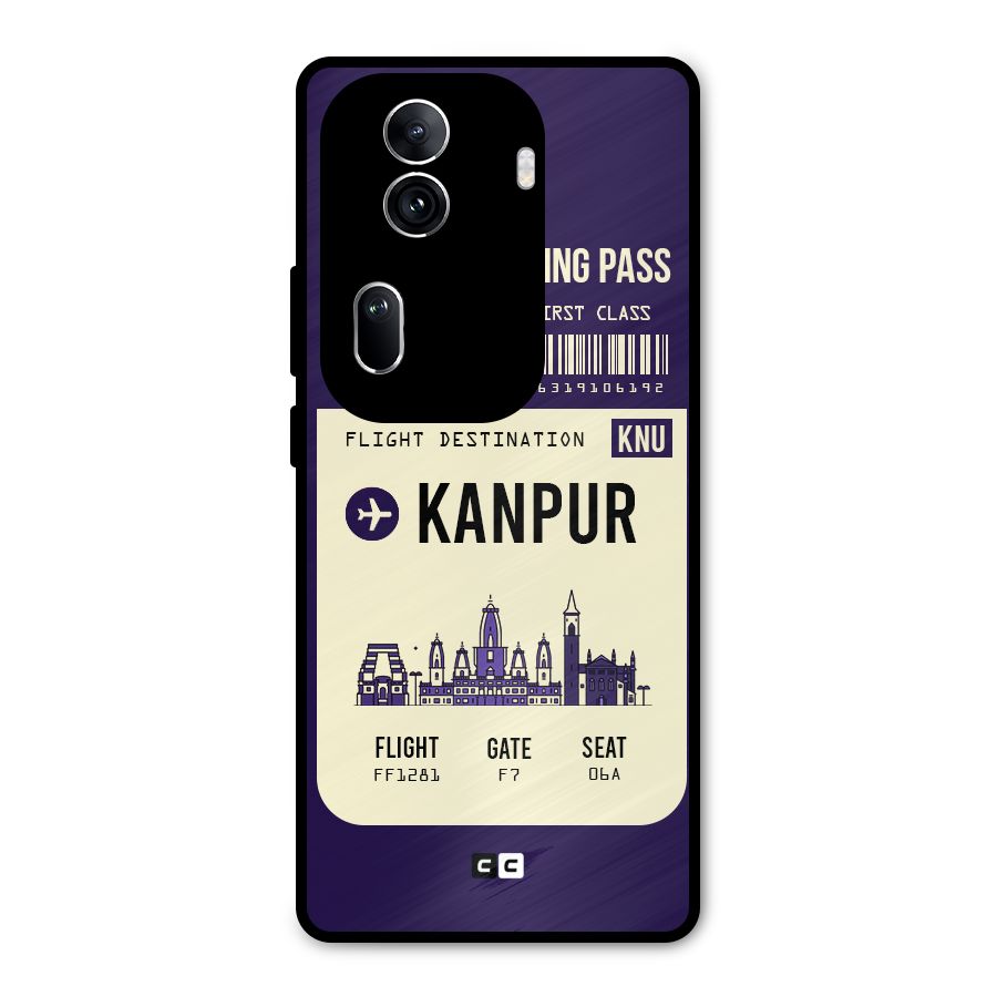 Kanpur Boarding Pass Metal Back Case for Oppo Reno11 Pro 5G