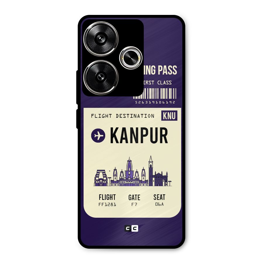 Kanpur Boarding Pass Metal Back Case for Poco F6