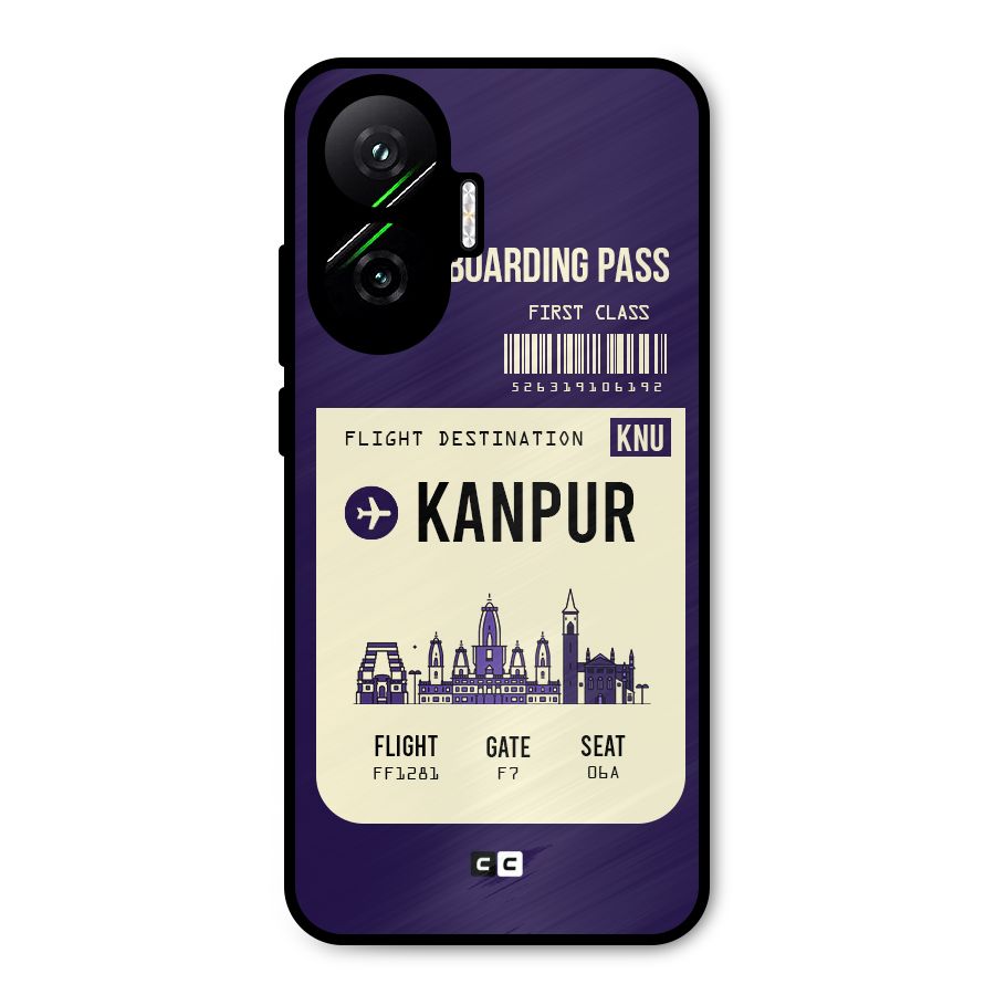 Kanpur Boarding Pass Metal Back Case for Poco F7