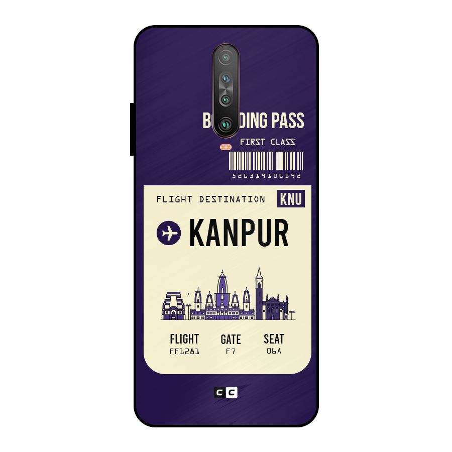 Kanpur Boarding Pass Metal Back Case for Poco X2