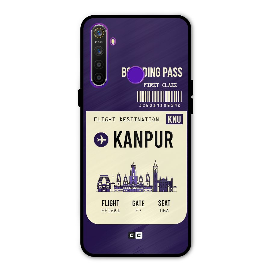 Kanpur Boarding Pass Metal Back Case for Realme 5i