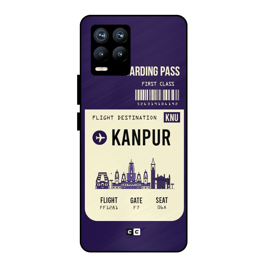 Kanpur Boarding Pass Metal Back Case for Realme 8 Pro